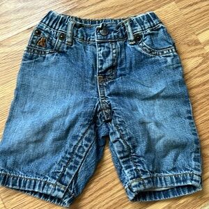 Gap boys denim shorts and infant up to three months